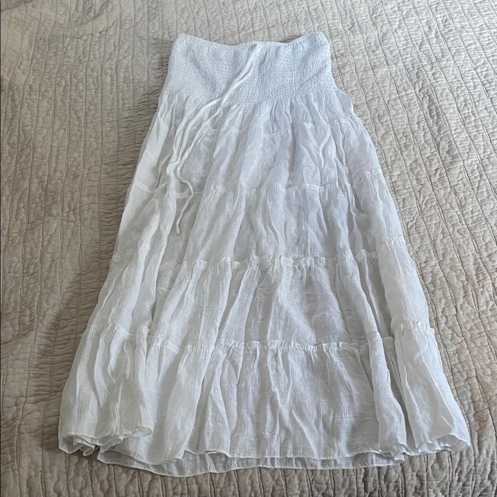Elegant White Maxi Skirt